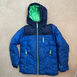 Champion C9 Unisex Kids -Size S/6-7 -Heavyweight Blue Hoodie Puffer Coat Jacket